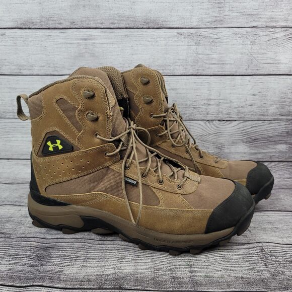 Under Armour Hiking Waterproof Boots Mens 13  Bozeman Brown  1250115-225 - Picture 1 of 9